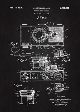 1936 Camera Patent Art