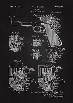 1938 Firearm Patent