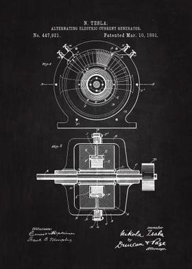 Tesla Generator Patent Art