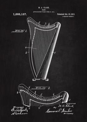 1911 Harp Patent Art