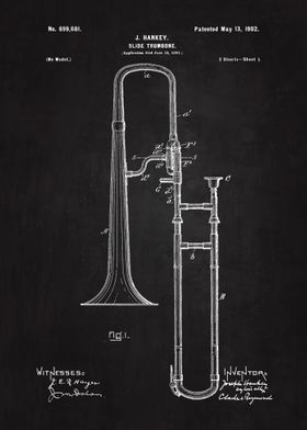 1902 Slide Trombone Patent