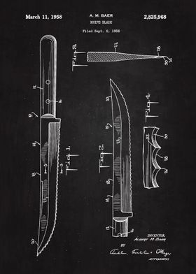 1958 Knife Blade Patent