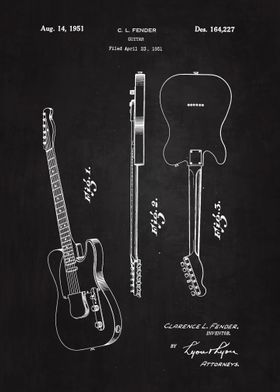 1951 Fender Guitar Patent