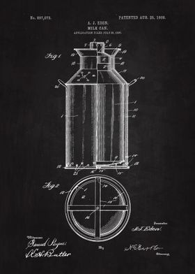 1908 Milk Can Patent 