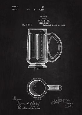 1876 Beer Mug Patent