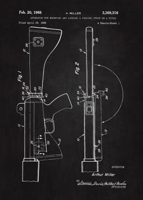 1968 Rifle Patent Art