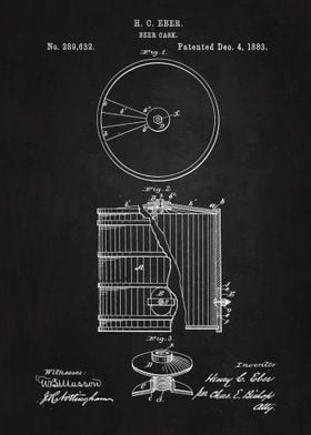 1883 Beer Cask Patent Art