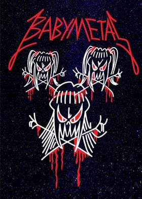 Babymetal Line Art