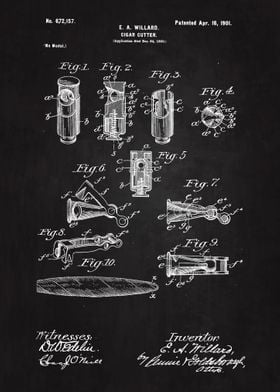 1901 Cigar Cutters Patent