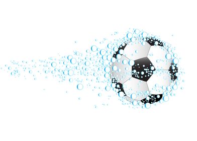 Water Soccer Ball Poster By Homestead Digital Displate