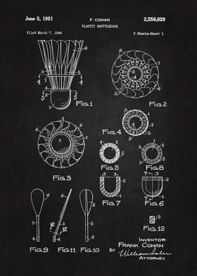 1951 Shuttlecock Patent