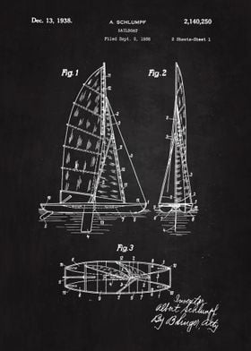 1938 Sailboat Patent