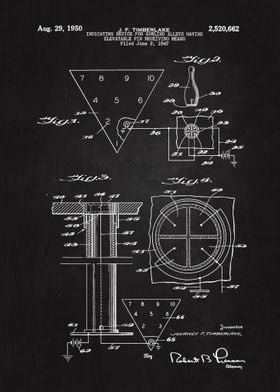 1950 Bowling Patent Art