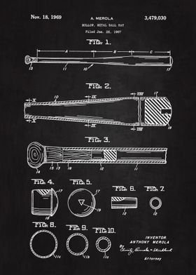 1967 Baseball Bat Patent