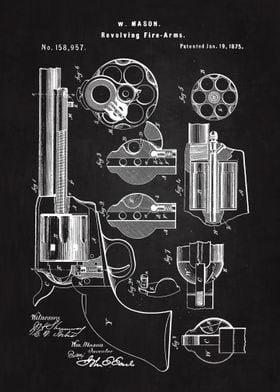 1875 Revolving Firearm Art