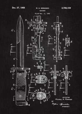 1955 Bayonet Patent Art