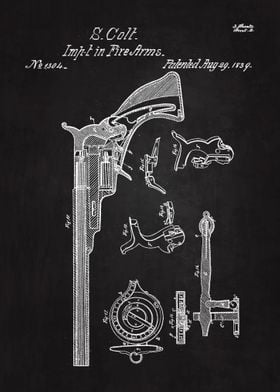 1839 Colt Gun Patent Art