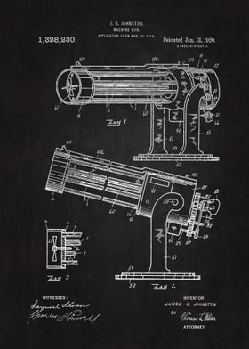 1920 Machine Gun Patent