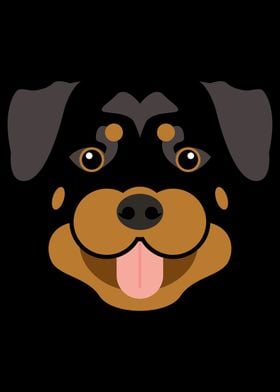 Rottweiler dog face