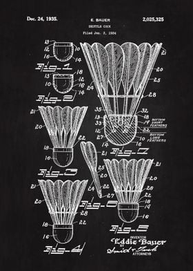 1935 Shuttle Cock Patent