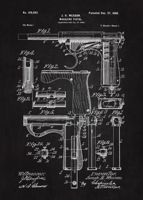 1898Magazine Pistol Patent