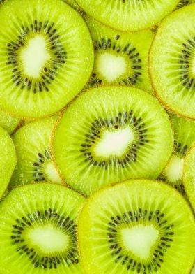 Fresh Kiwi friut slices