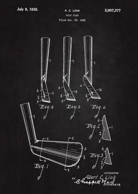 1935 Golf Club Patent