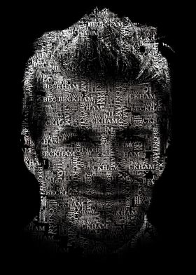 David Beckham Typography