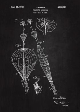 1962 Parachute Patent Art