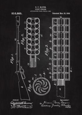 1909 Silent Firearm Patent