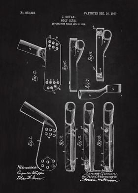 1907 Golf Club Patent Art