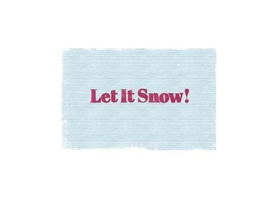 Let it snow linocut