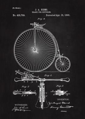 1890 Bicycle Brake Patent