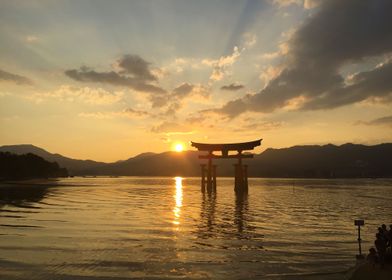 Itsukushima Shrine Sunset