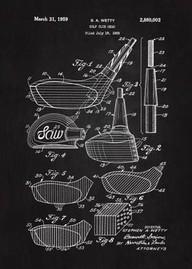 1959 Golf Club Head Patent