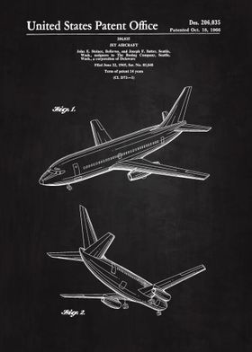 1966 Jet Aircraft Patent