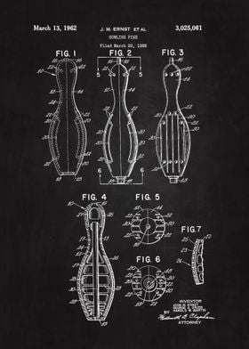 1962 Bowling Pins Patent