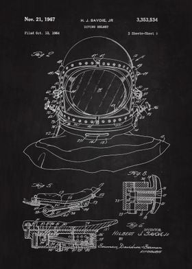 1967 Diving Helmet Patent