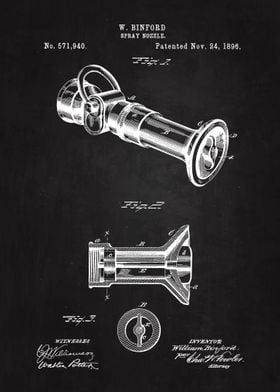 1896 Spray Noozle Patent