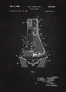 1966 Space Capsule Patent