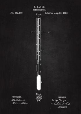 1882 Thermometer Patent