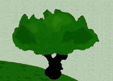 Green Abstract Tree