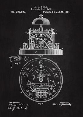 1881 Electric Bell Patent