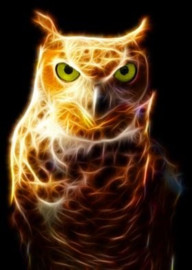 Owl Neon color