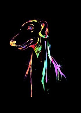 Greyhound Dog Multicolor