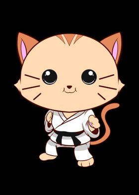 Jiu Jitsu Cat Kawaii MMA