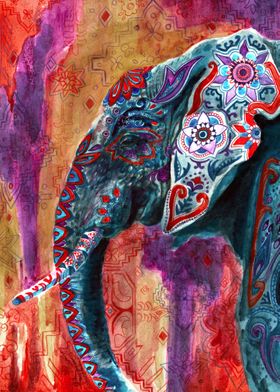 Elephant Indian Blossom Ma