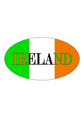 Irish Isolated Rugby Ball