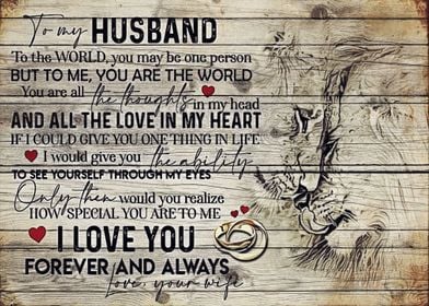 To My Husband