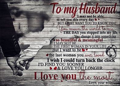 To My Husband